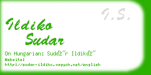 ildiko sudar business card